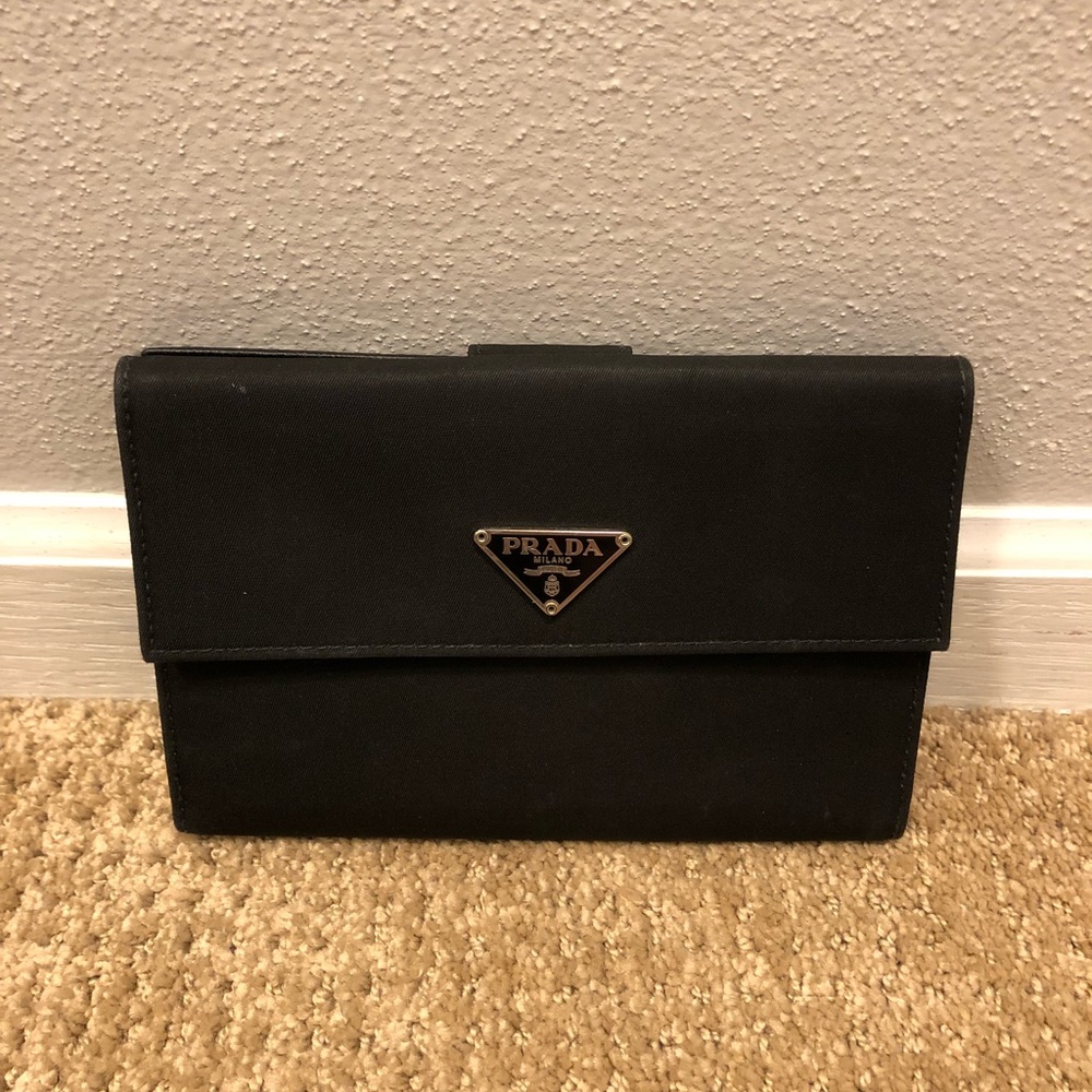 Prada nylon wallet